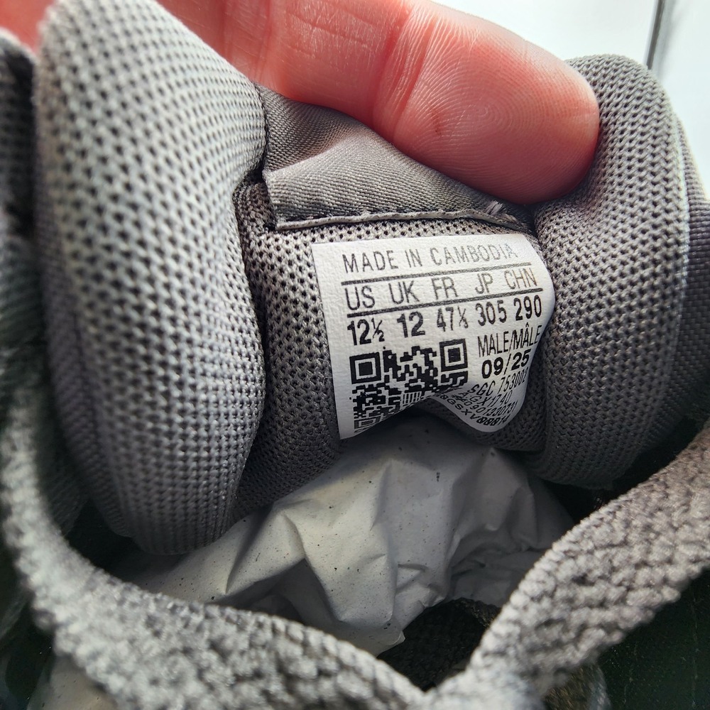 adidas Run 60s 2.0 Shoes Mens 12.5 Grey Four Carbon Running Sneaker GX1740 NEW - Picture 8 of 11